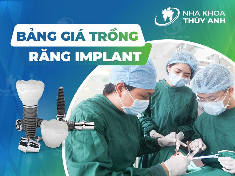 Bảng giá trồng răng giả chi tiết năm 2024 tại Nha khoa Bảo Anh