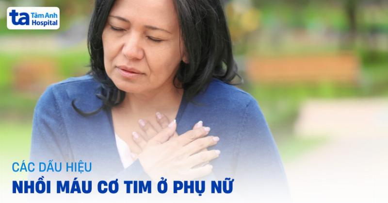 Đau ngực nhồi máu cơ tim phụ nữ