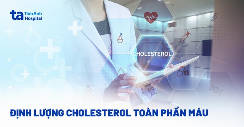 Biểu đồ thể hiện các mức cholesterol toàn phần: bình thường, giới hạn cao, cao
