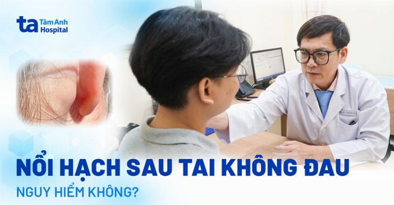 Hinh anh sờ nắn và quan sát hach sau tai sung the hien dau hieu viem