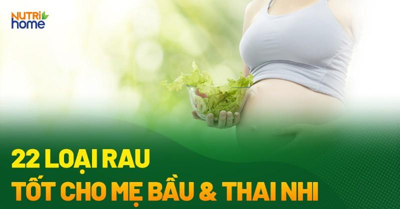 Cac loai rau an toan va tot cho suc khoe ba bau