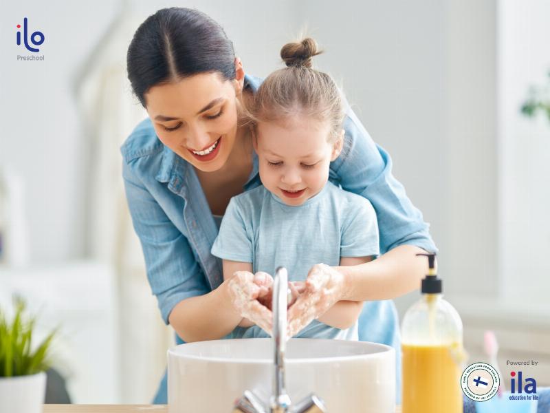 Hình ảnh minh họa việc rửa tay đúng cách