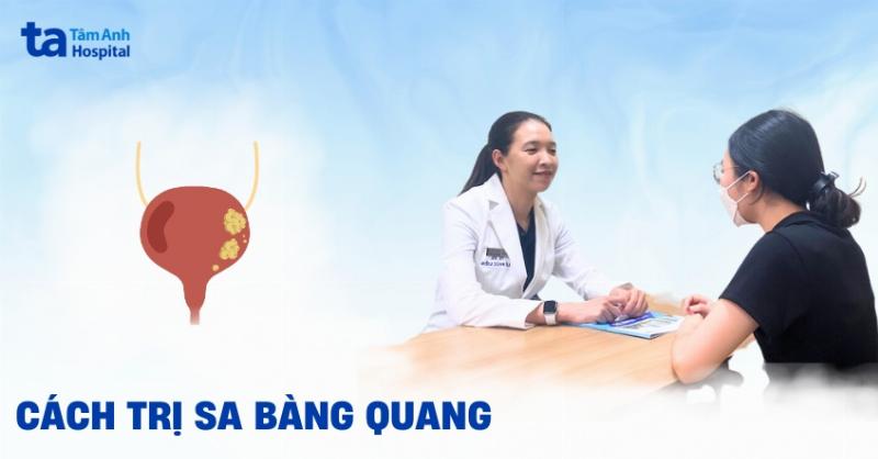 Minh họa các phương pháp điều trị sa tử cung, bao gồm tập luyện, vòng nâng và phẫu thuật.